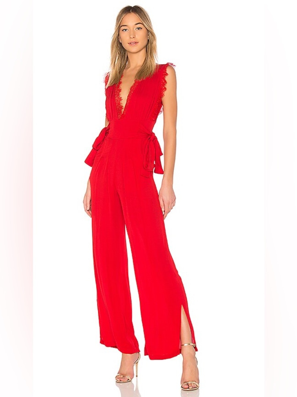 Free People Cem Jumpsuit - Red